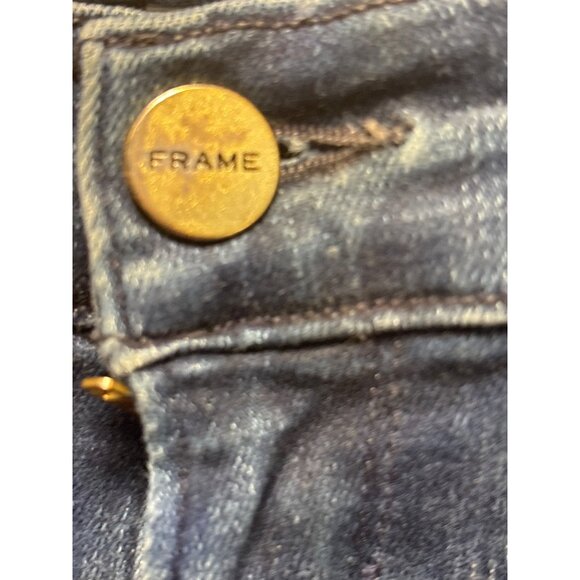 Frame Denim Mid Rise Skinny Jeans In Vintage Blue Wash 29 size L26 - Picture 3 of 15